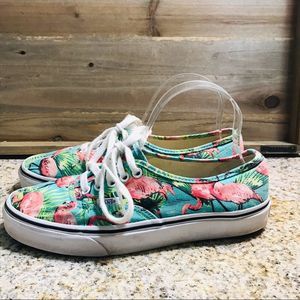 flamingo checkered vans